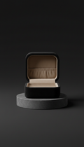 Onyx Black Velvet Jewelry Box