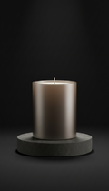Smoked Silver Minimalist Candle