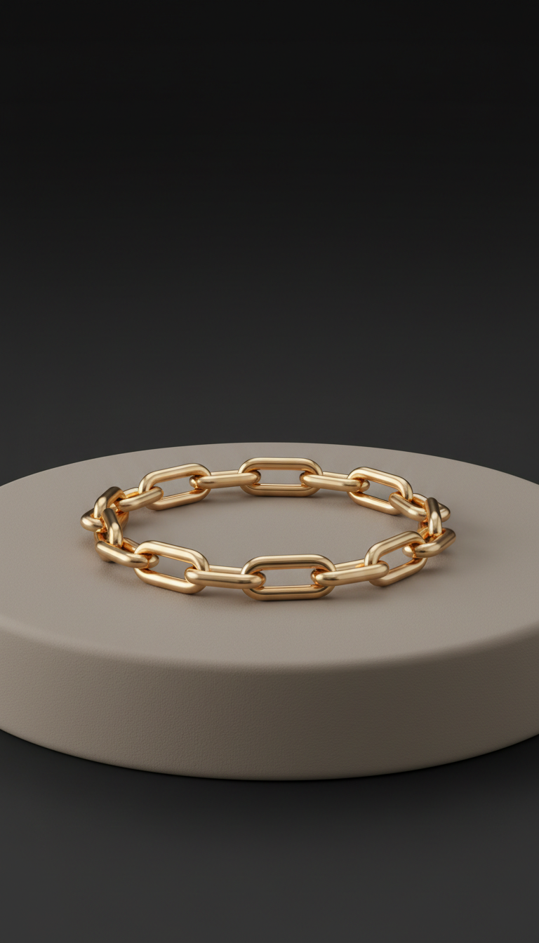 Champagne Gold Link Bracelet