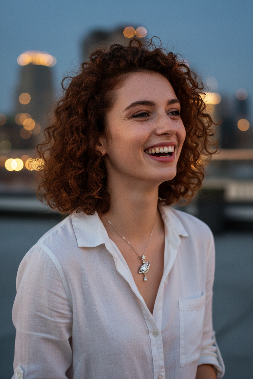 999 Silver Moon & Heart Clavicle Necklace