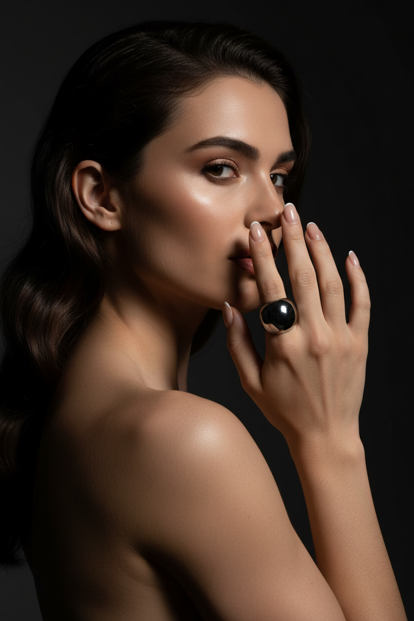 Geometric Polished Ring | Gold & Silver