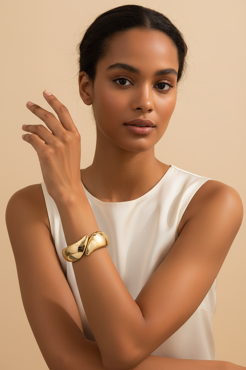 Geometric Spring Bangle