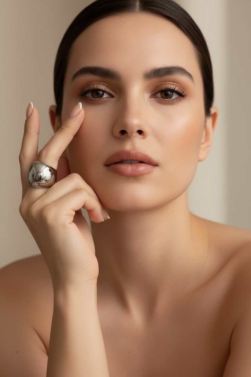 Geometric Polished Ring | Gold & Silver