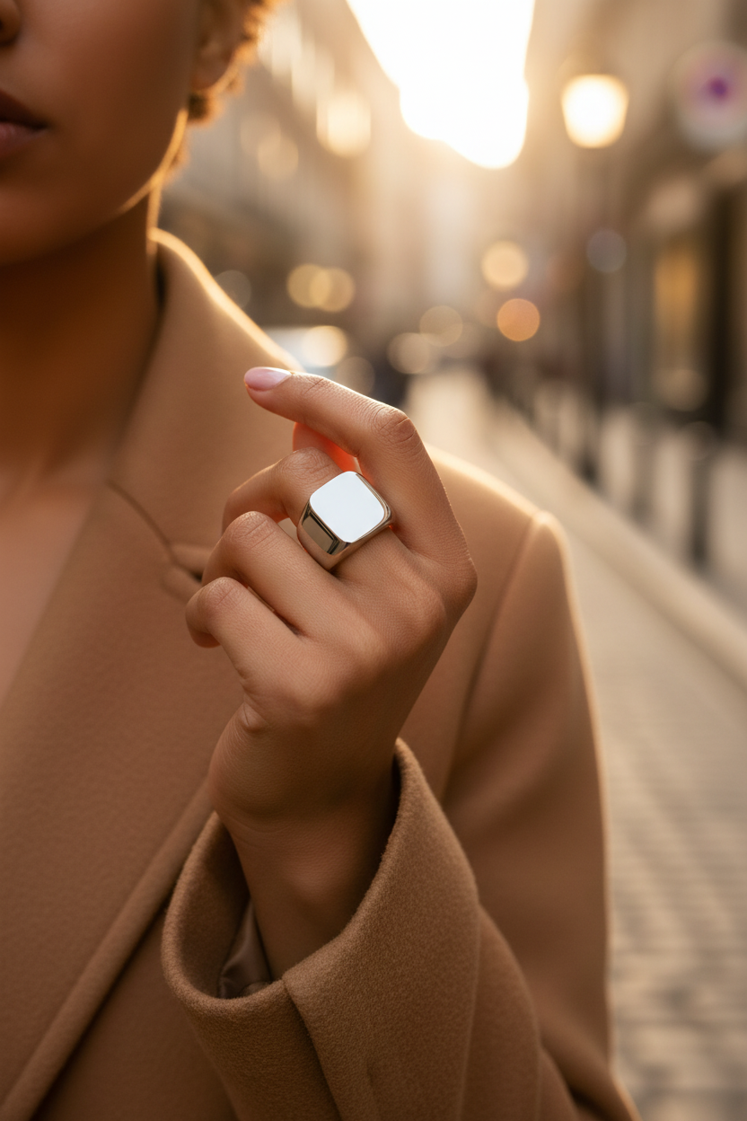 Vintage Signet Ring | Stainless Steel | Unisex