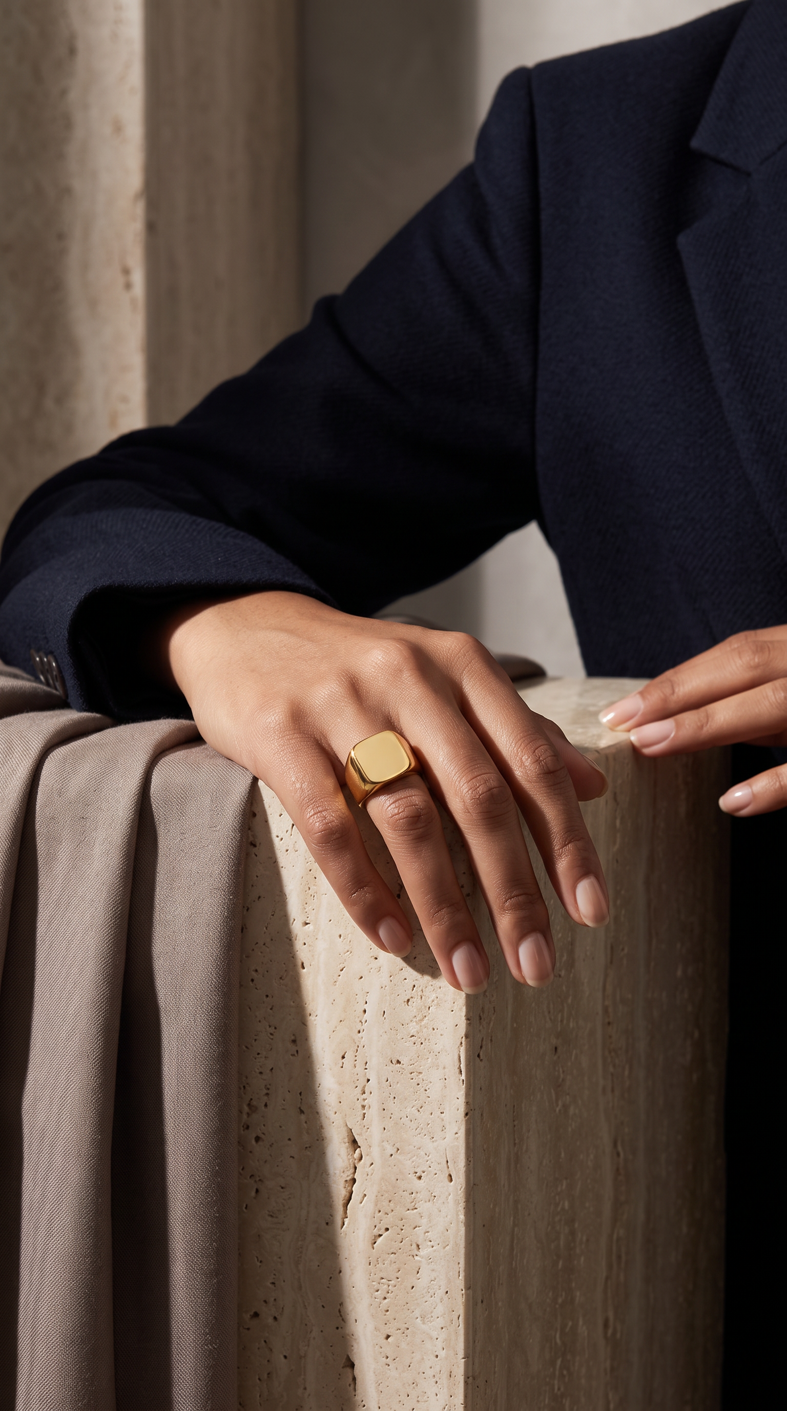 Vintage Signet Ring | Stainless Steel | Unisex